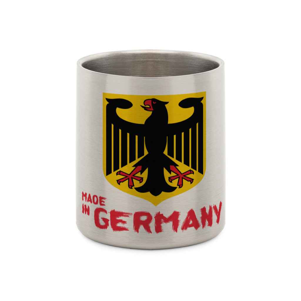 Doppelwandige Edelstahl-Tasse mit Karabiner