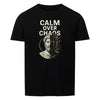 Unisex Chaos Shirt with "Calm Over Chaos" design, classic fit, 100% cotton.