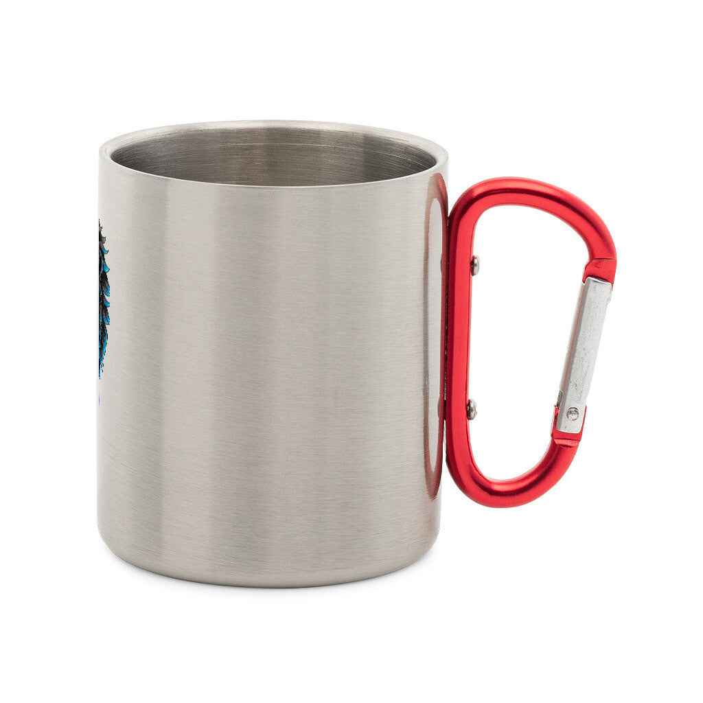 Edelstahl-Tasse mit Karabiner