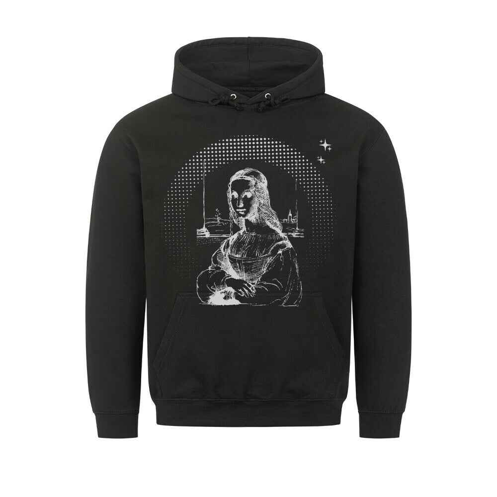 Mona Lisa Hoodie - Kunstdruck im Pixel-Art-Style