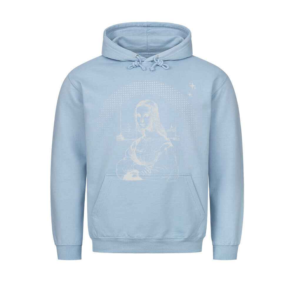 Mona Lisa Hoodie - Kunstdruck im Pixel-Art-Style