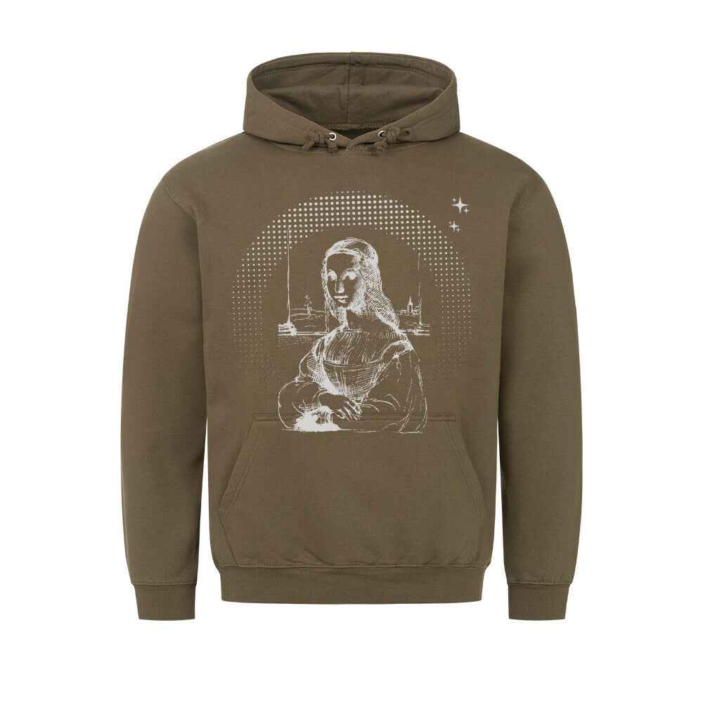 Mona Lisa Hoodie - Kunstdruck im Pixel-Art-Style