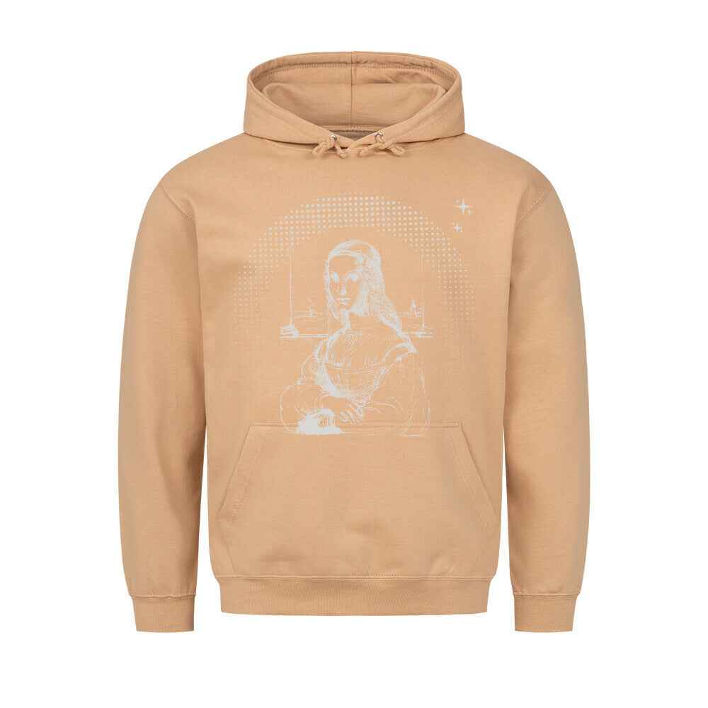 Mona Lisa Hoodie - Kunstdruck im Pixel-Art-Style