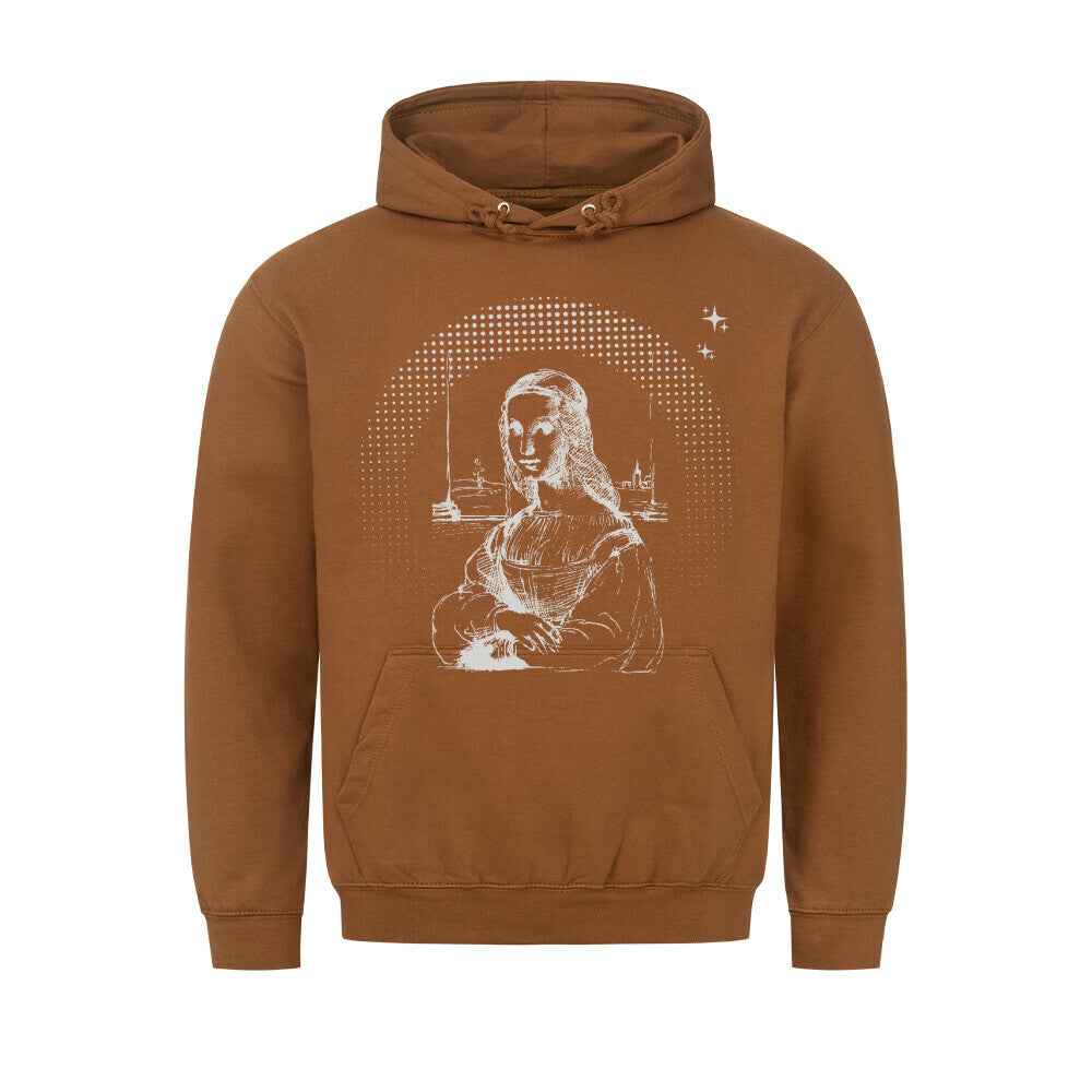 Mona Lisa Hoodie - Kunstdruck im Pixel-Art-Style