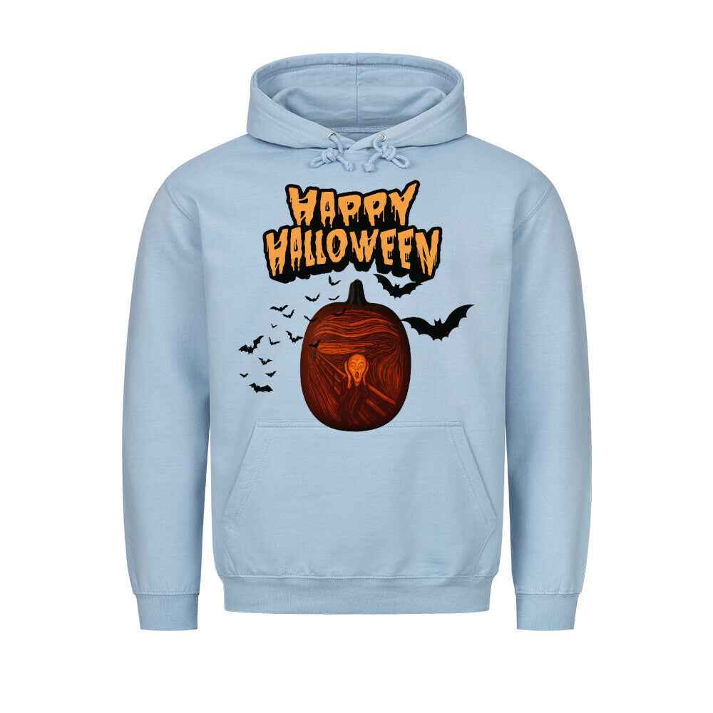 Halloween Hoodie mit Taschendruck - Gemütlicher Kapuzenpullover