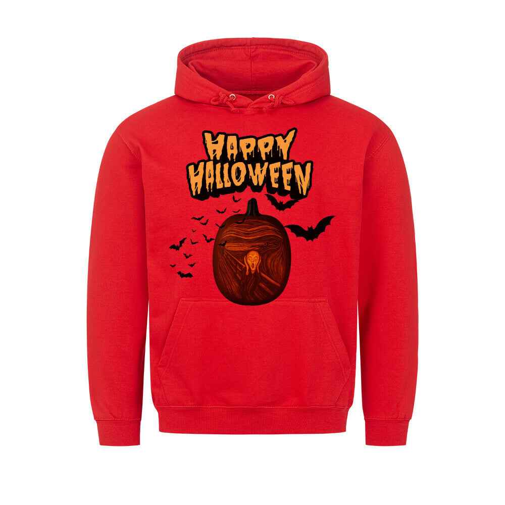 Halloween Hoodie mit Taschendruck - Gemütlicher Kapuzenpullover
