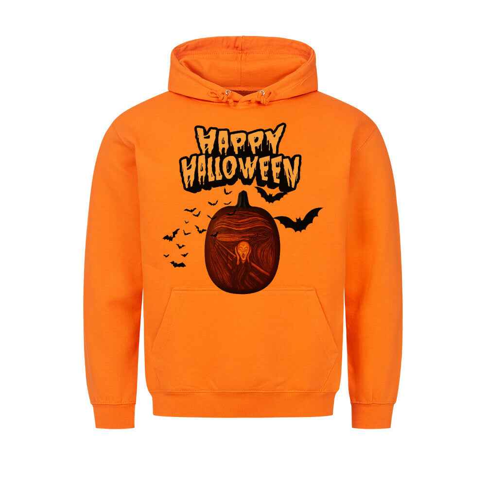 Halloween Hoodie mit Taschendruck - Gemütlicher Kapuzenpullover