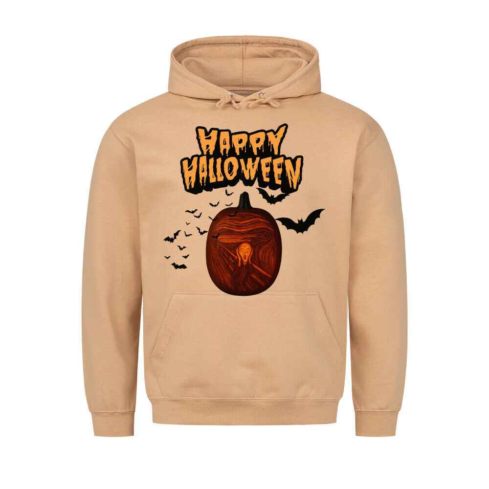 Halloween Hoodie mit Taschendruck - Gemütlicher Kapuzenpullover