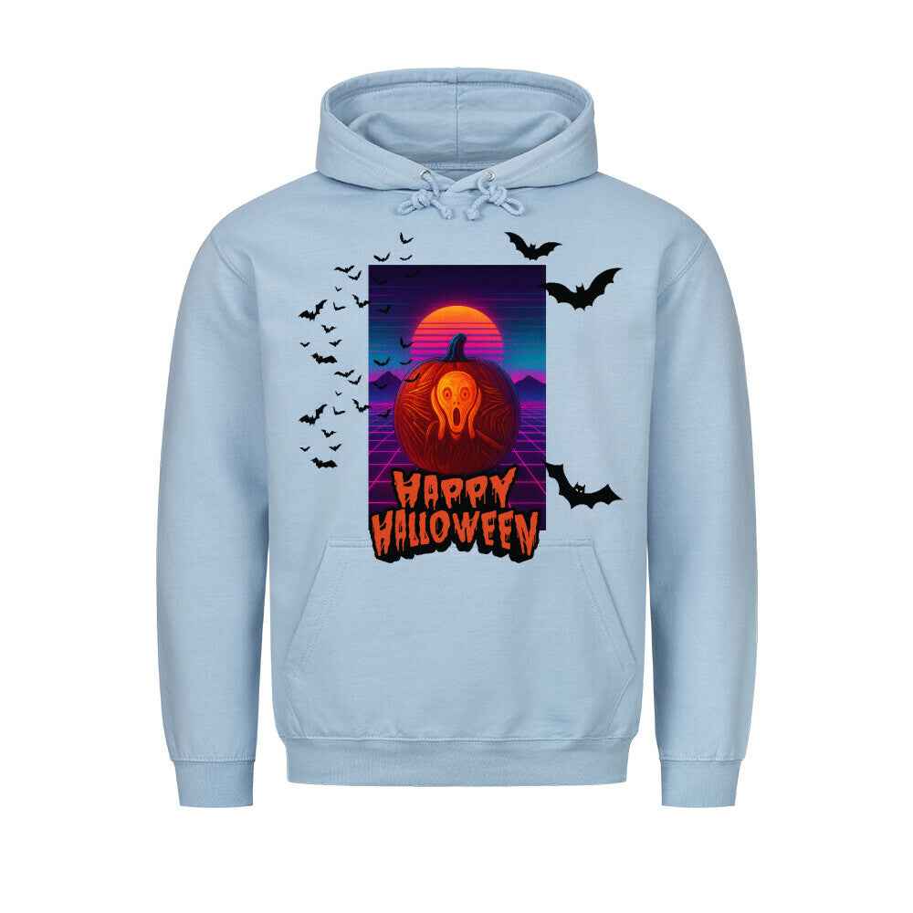 Happy Halloween Hoodie mit Taschendruck - Gemütlicher Kapuzenpullover