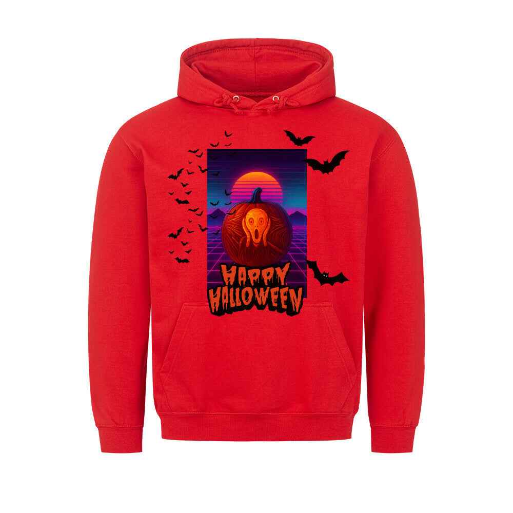 Happy Halloween Hoodie mit Taschendruck - Gemütlicher Kapuzenpullover