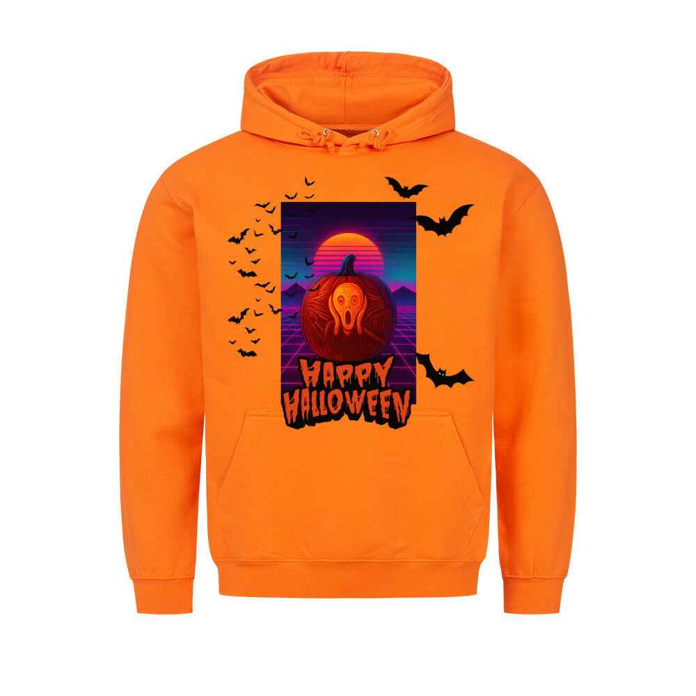 Happy Halloween Hoodie mit Taschendruck - Gemütlicher Kapuzenpullover