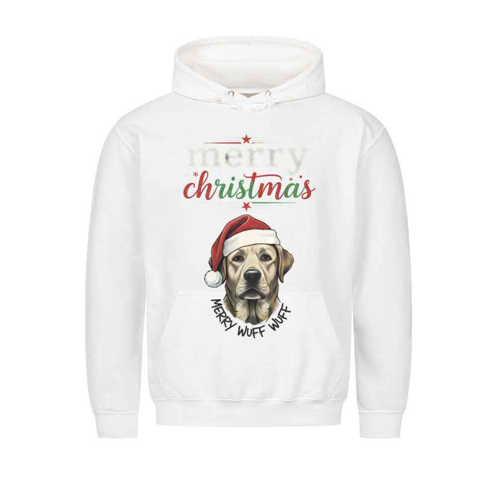 Wuff Wuff Christmas  Hoodie - Mit Taschendruck