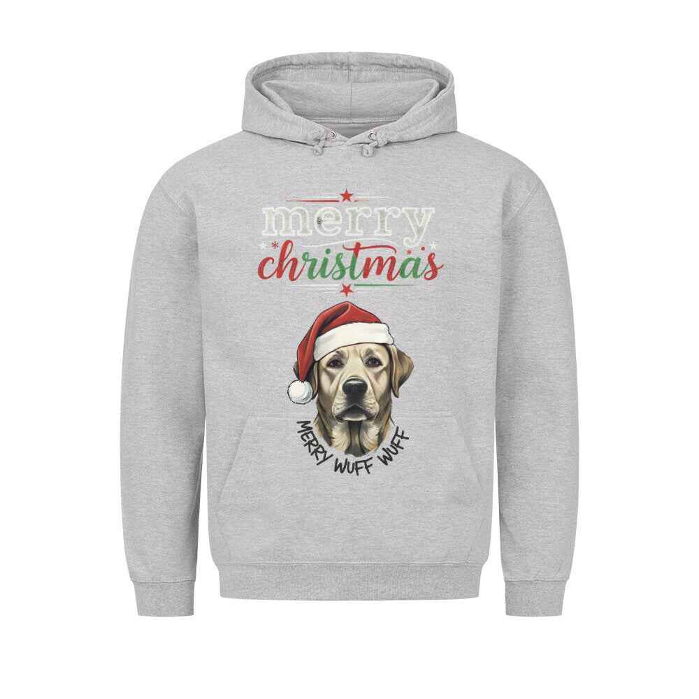 Wuff Wuff Christmas  Hoodie - Mit Taschendruck