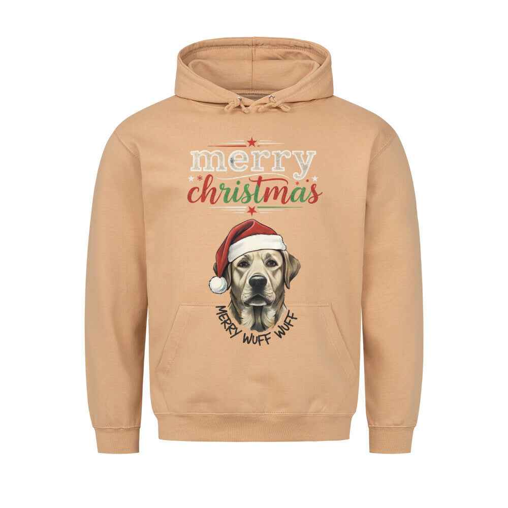 Wuff Wuff Christmas  Hoodie - Mit Taschendruck