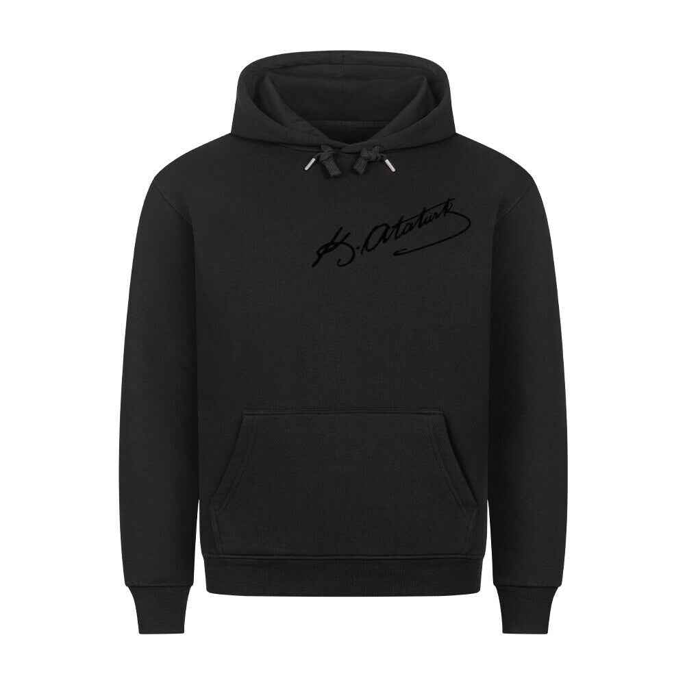 Ata Unterschrift Premium Hoodie - Hochwertige Baumwolle |