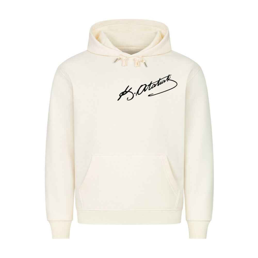 Ata Unterschrift Premium Hoodie - Hochwertige Baumwolle |