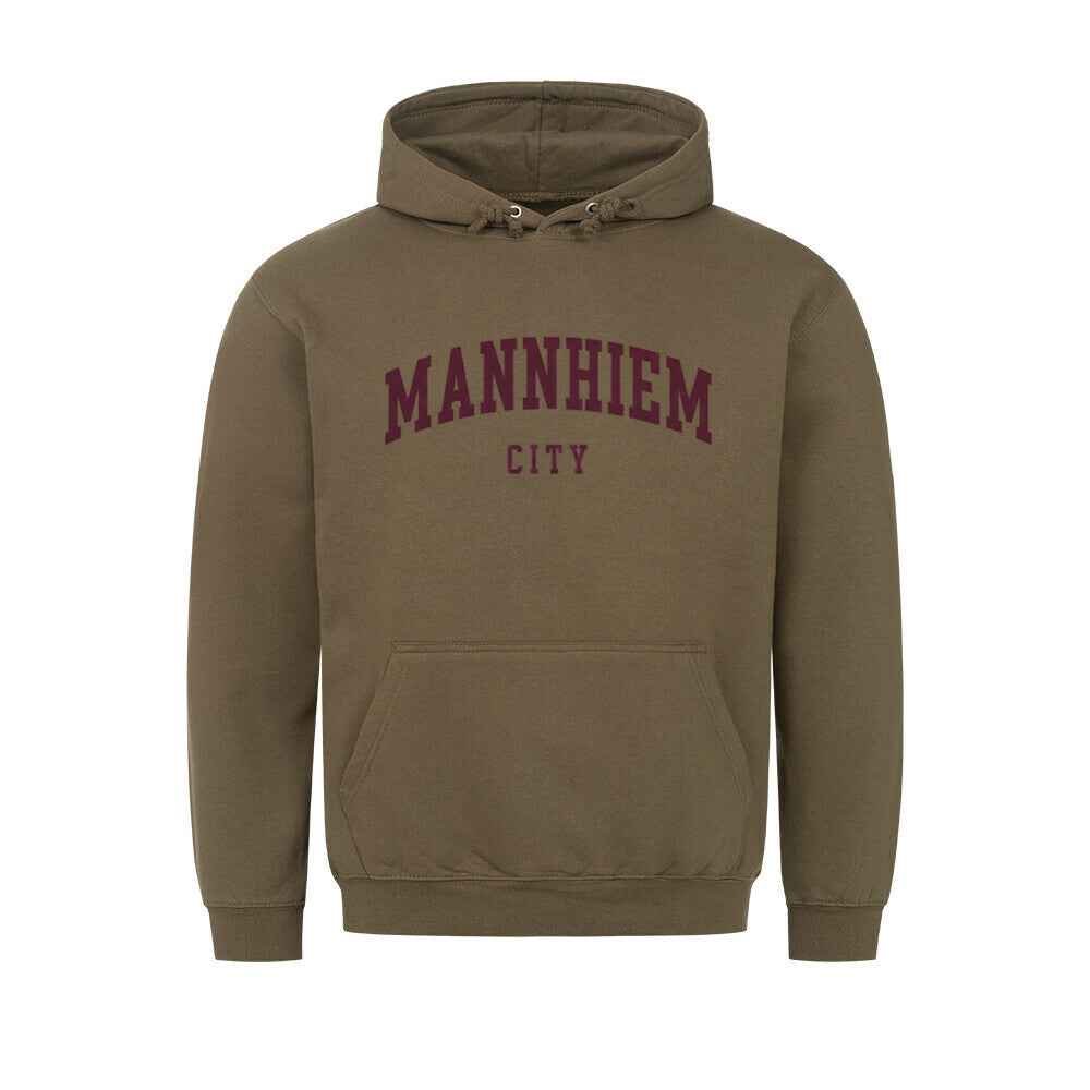 Mannheim city Hoodie - Mit Taschendruck