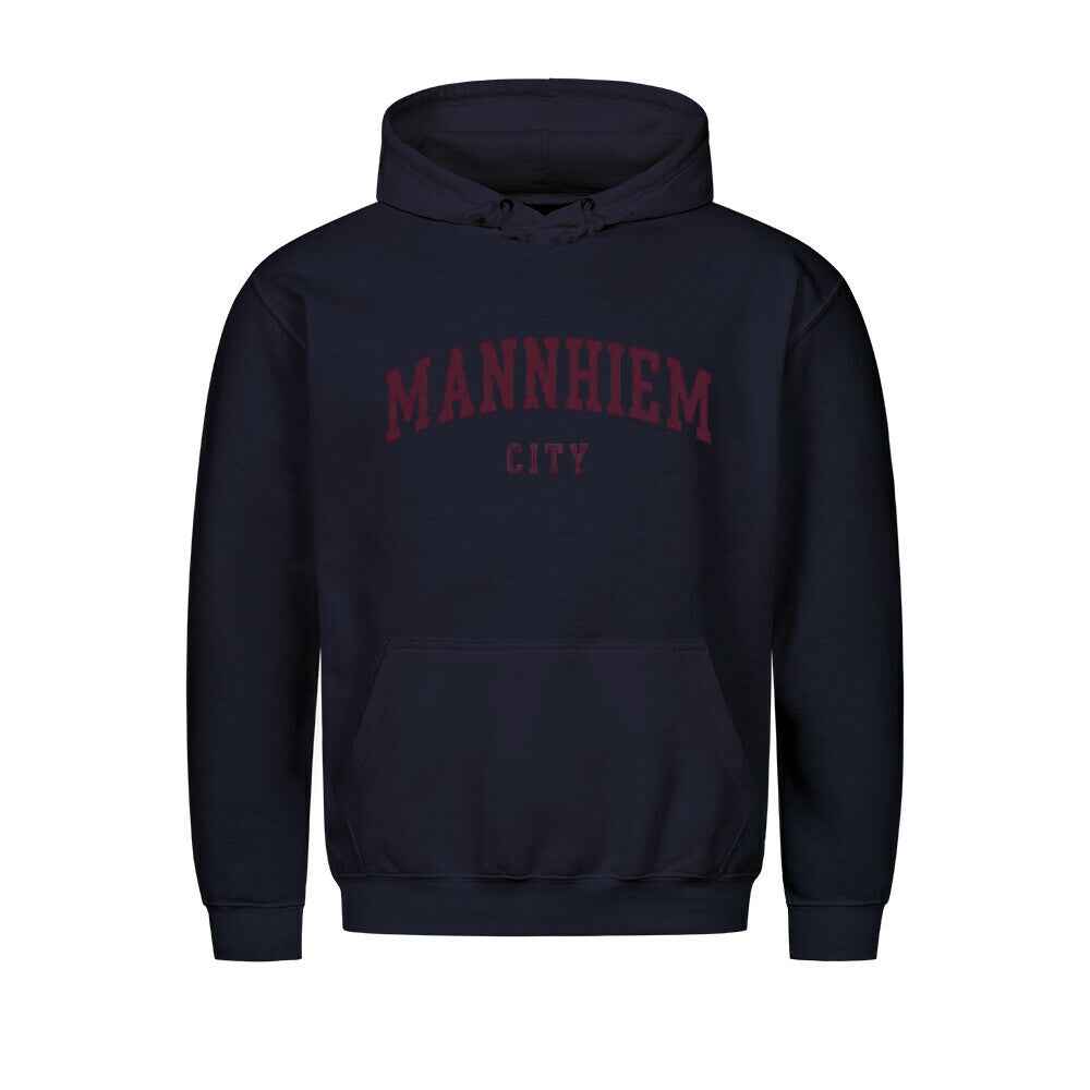 Mannheim city Hoodie - Mit Taschendruck