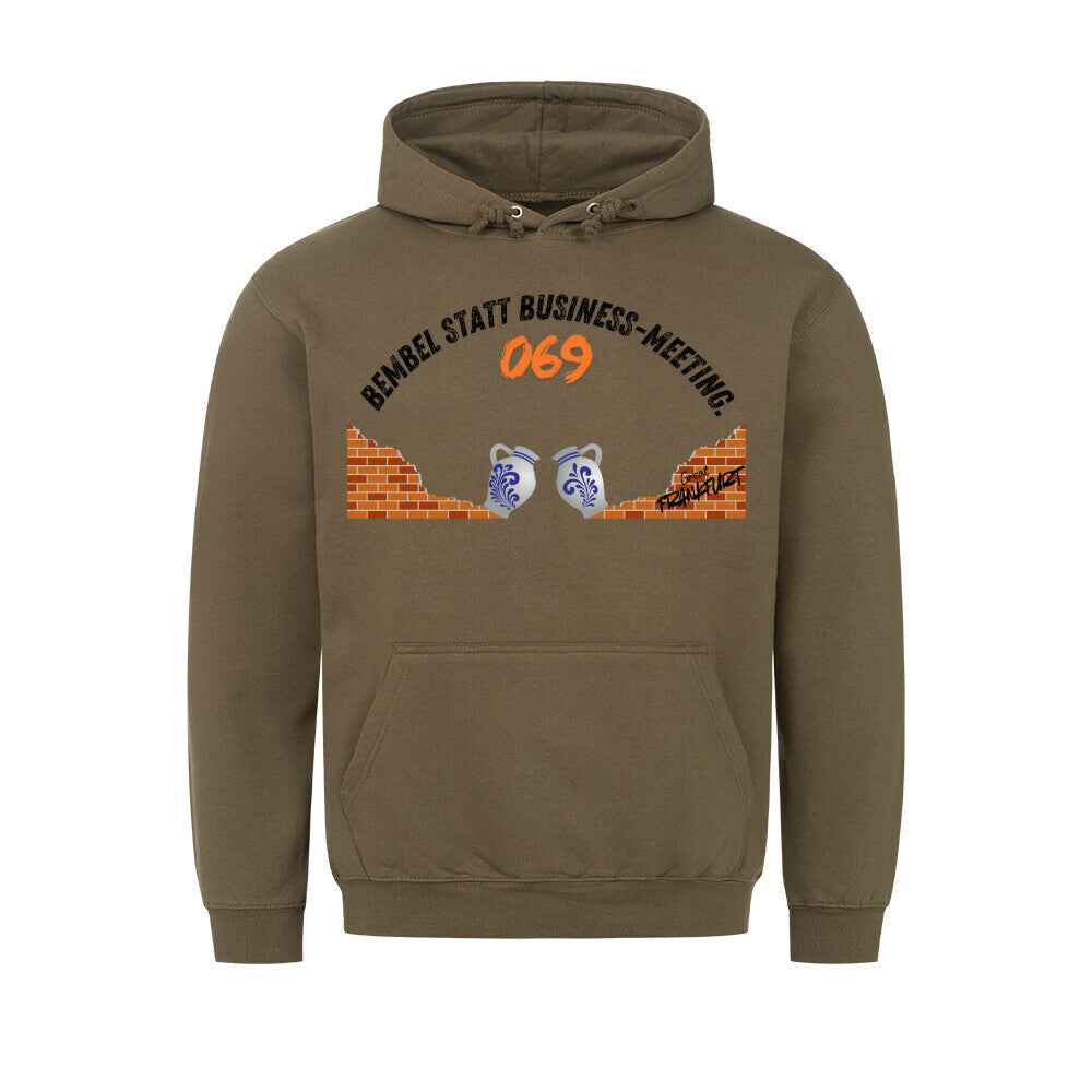 Frankfurter Bembel Hoodie - Premium mit Taschendruck