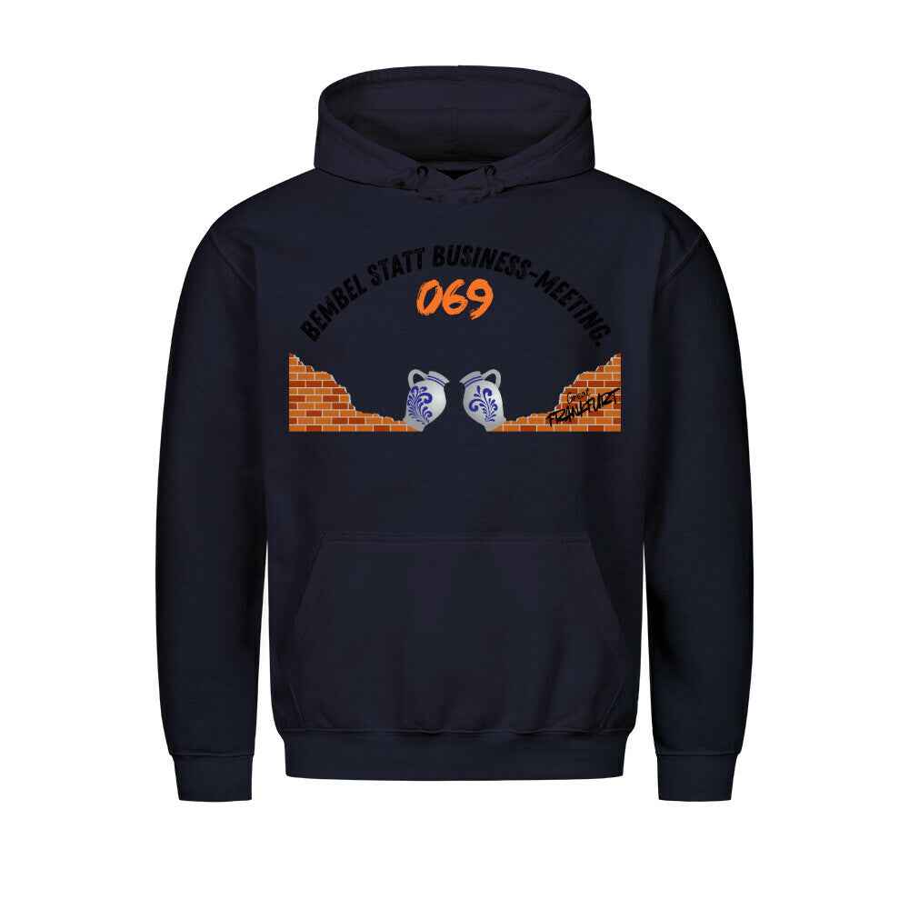 Frankfurter Bembel Hoodie - Premium mit Taschendruck