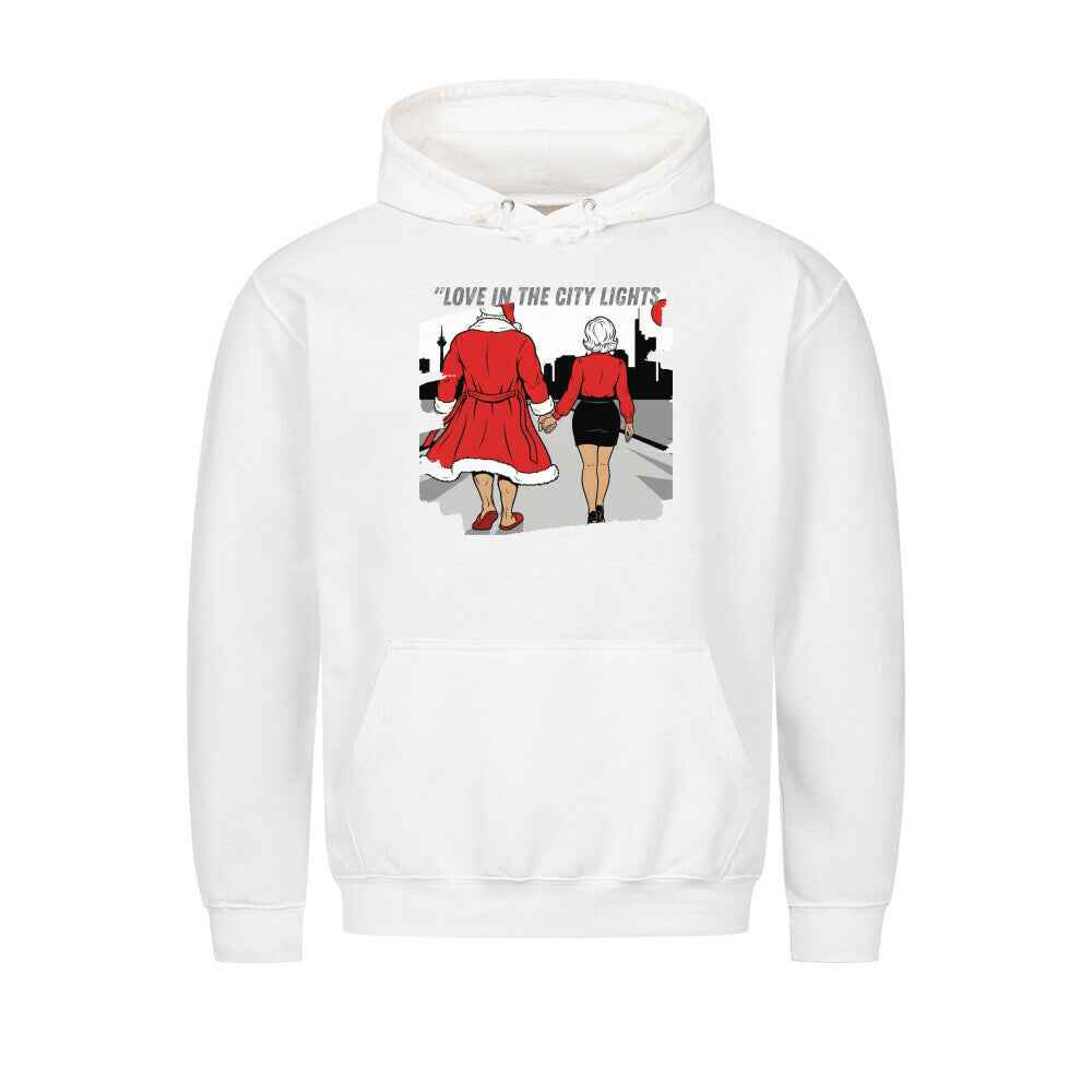 Love in City Hoodie - Premium Kapuzenpullover mit Bauchtasche