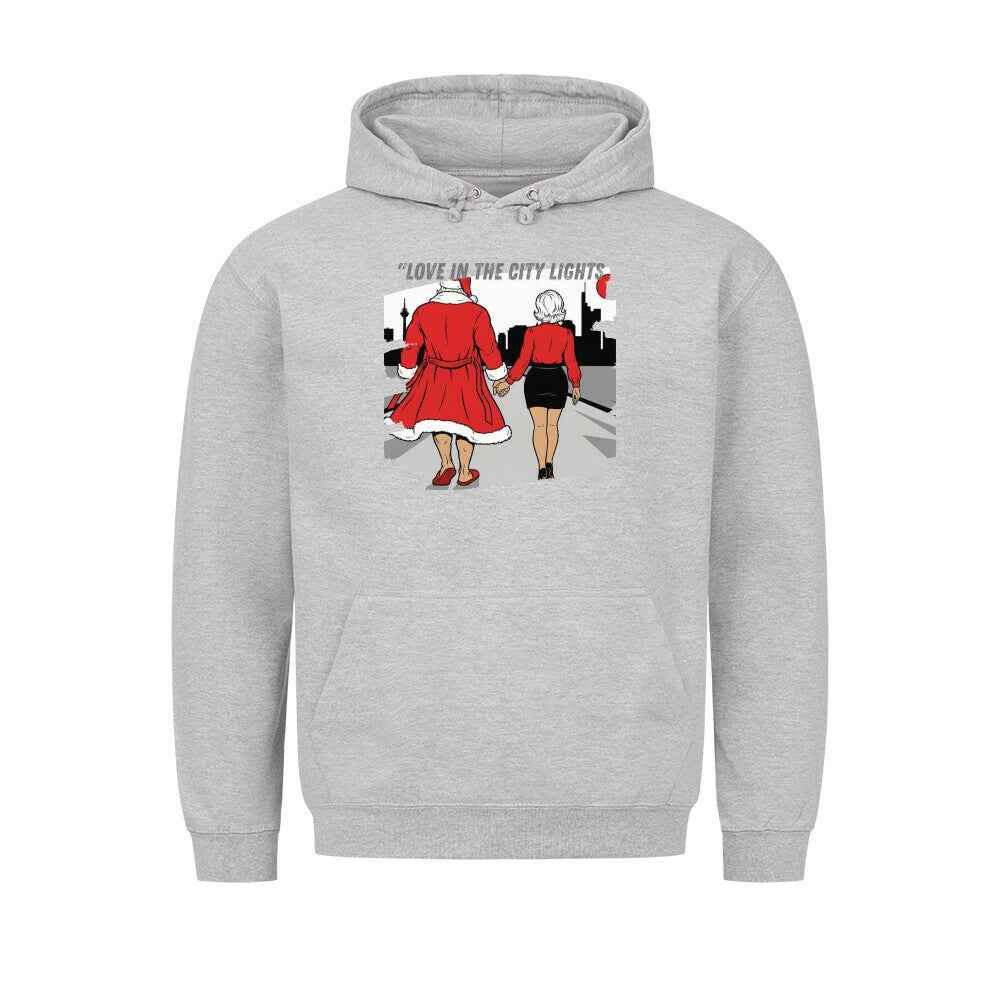 Love in City Hoodie - Premium Kapuzenpullover mit Bauchtasche