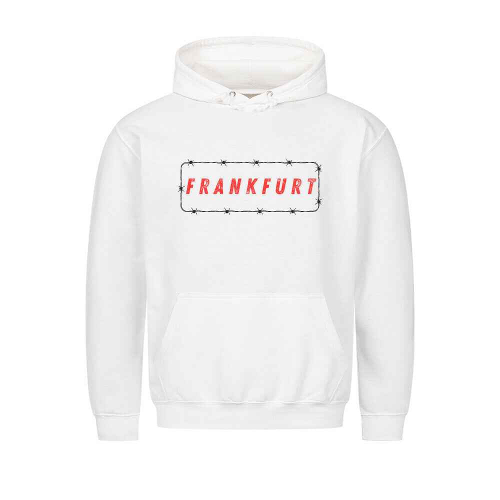 Stacheldraht Hoodie - Premium Kapuzenpullover mit Bauchtasche
